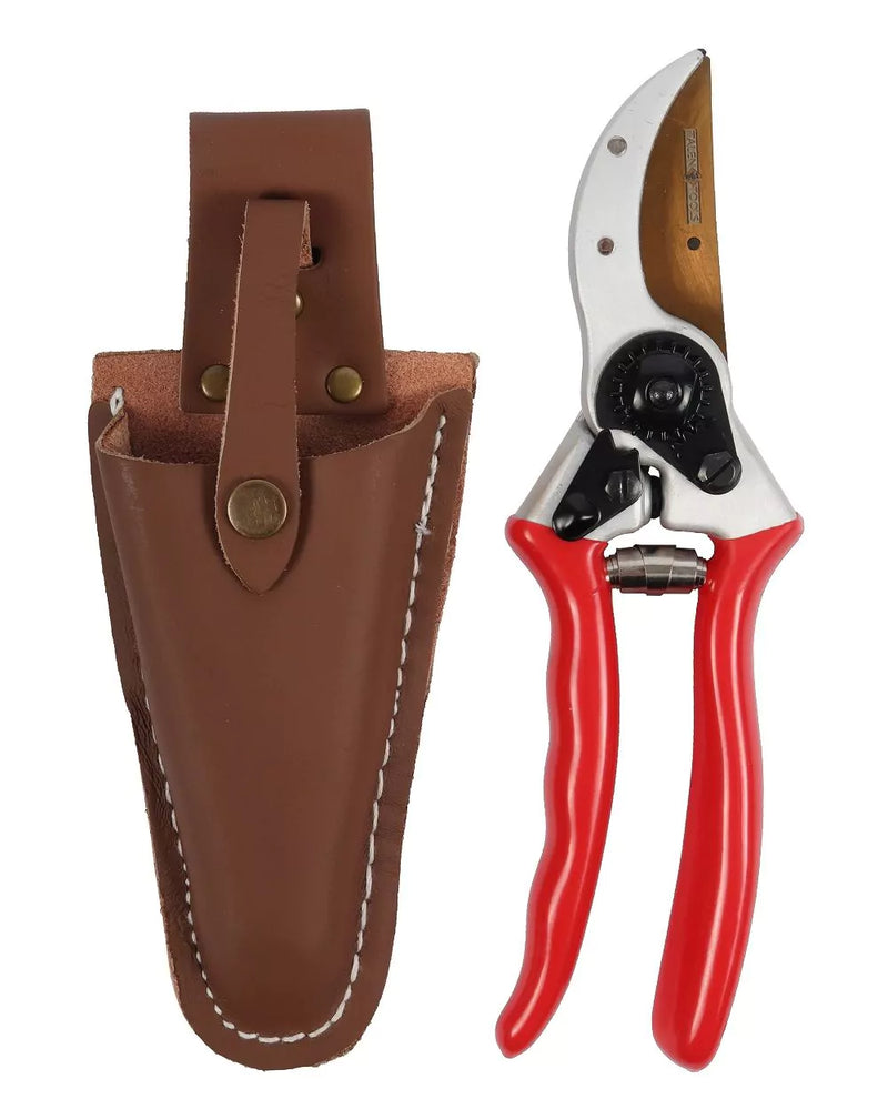 Talen Tools Snoeischaar – Titanium – Voorbijsnijdend – High Quality – Met lederen holster – 21 cm - SQ53