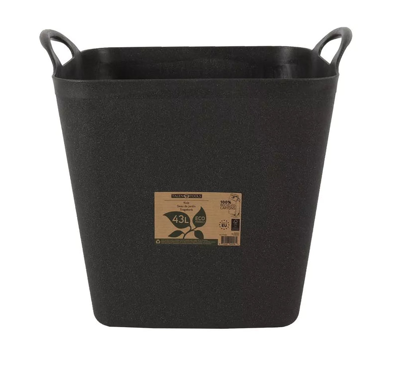 AVR Flexibele kuip - 43 liter Zwart - Met handvatten – 100% Gerecycled – ECO Friendly - FT43Z