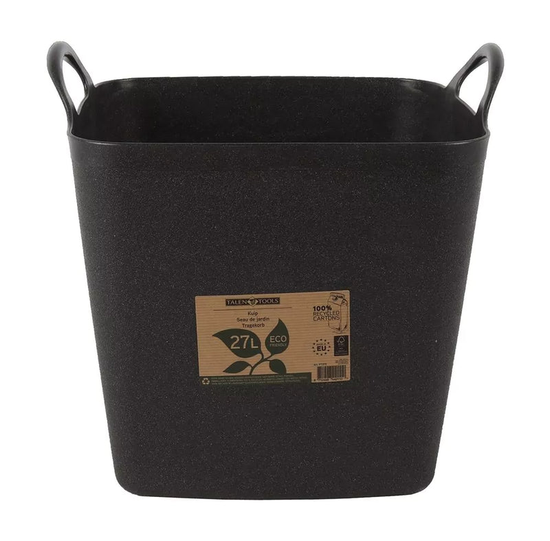 AVR Flexibele kuip - 27 liter Zwart - Met handvatten – 100% Gerecycled – ECO Friendly - FT27Z