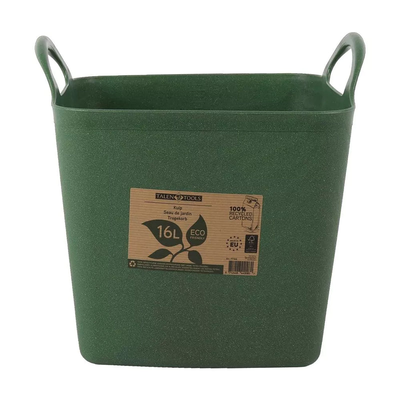 AVR Flexibele kuip - 16 liter Groen - Met handvatten – 100% Gerecycled – ECO Friendly - FT16G