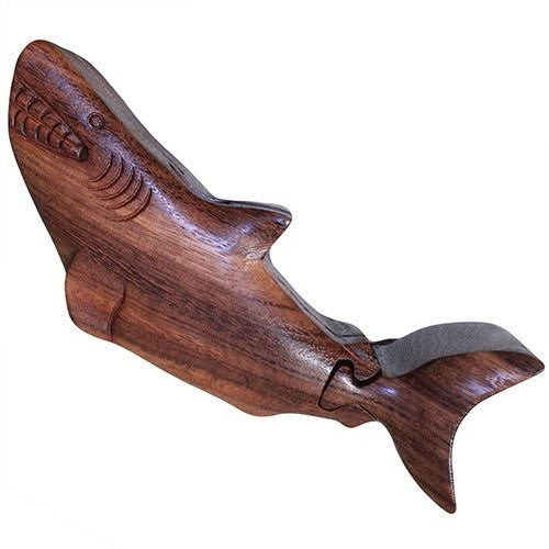 AW Gifts Houten Puzzel Doos uit Bali - Happy Haai - BMB-08