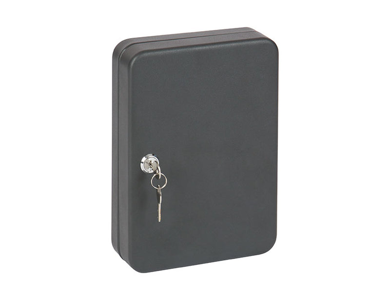 Practo Home - Sleutekast - sleutelkluisje voor 24 sleutels - mat zwart - 25 x 18 x 6 cm - G924
