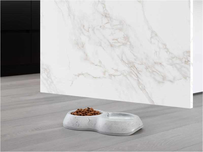 Savic Eetpot Delice dubbel Marble 2 x 0.2 L - Ø15 cm - 18872