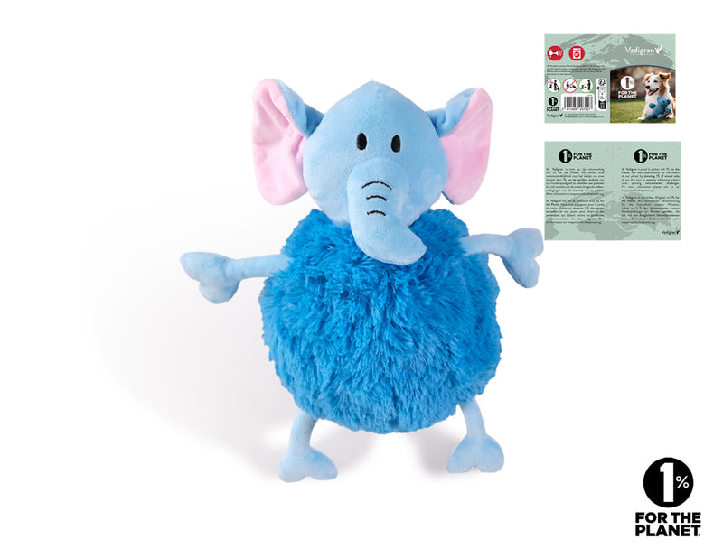 Vadigran Speelgoed hond pluche belly olifant 28cm - 20792