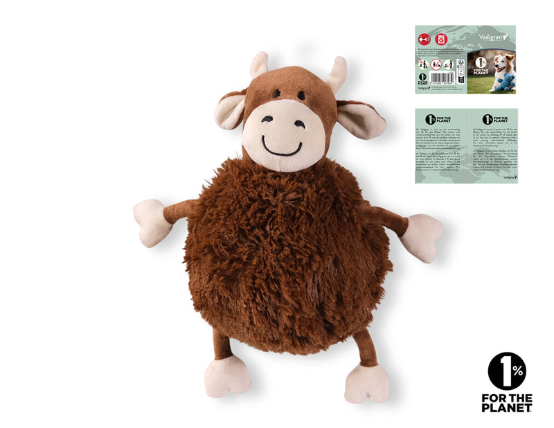 Vadigran Speelgoed hond pluche belly koe 28cm - 20793