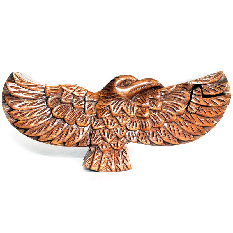 AW Gifts Houten Puzzel Doos uit Bali - Adelaar - BMB-23