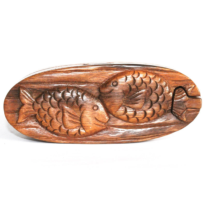 AW Gifts Houten Puzzel Doos uit Bali - Vissen - BMB-25
