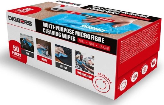 Diggers Microvezeldoek 30x30 cm - 50 stuks DIG900