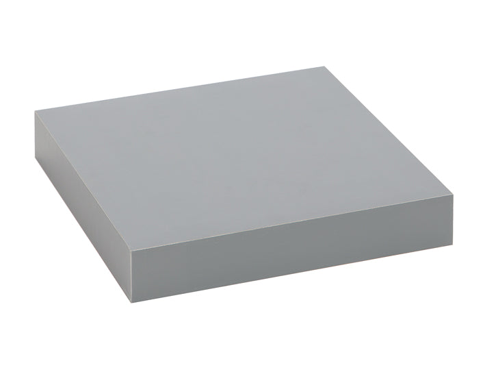 Practo Home Zwevende wandplank (wordt verkocht per 2 stuks) - wandtablet Grijs Blinkend 23cm - OW402GRG