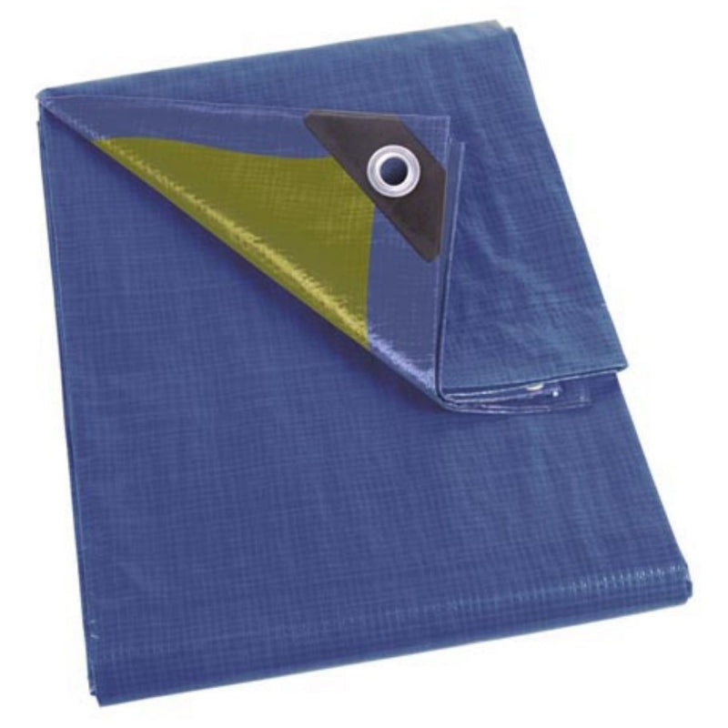 Perel Afdekzeil - Dekzeil Blauw/groen standaard 70g - 2 x 4m - 70-0204