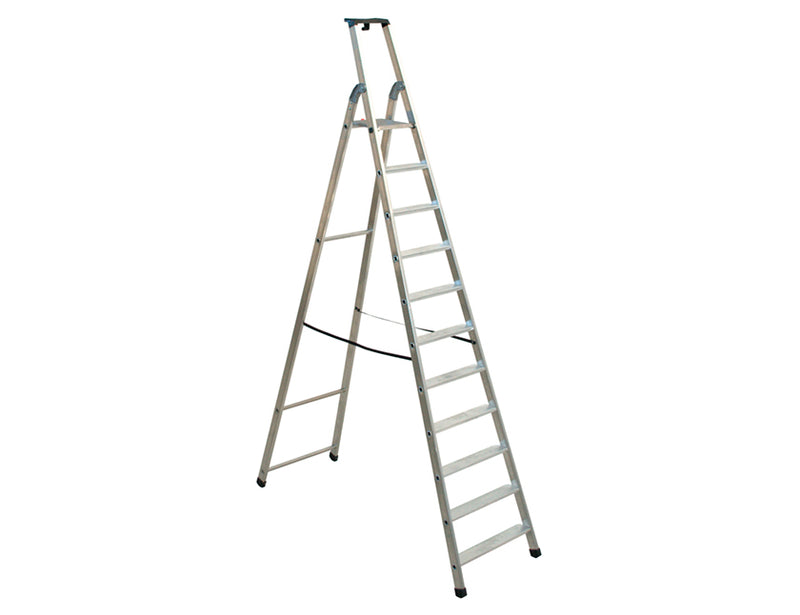 Escalo Industriële aluminium trapladder 11 brede treden Quadra - LE811