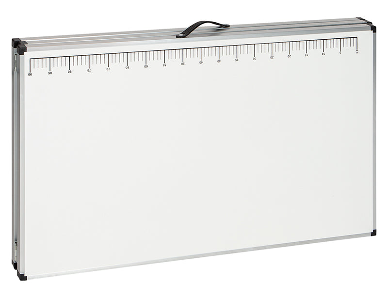 Practo Home behangtafel multifunctioneel 3m aluminium - met maataanduiding - B133