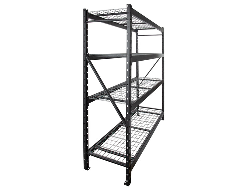 Practo Home Industrieel opbergrek Heavy Duty 200x200x60cm zwart metaal 4x500kg - MI20020060.4