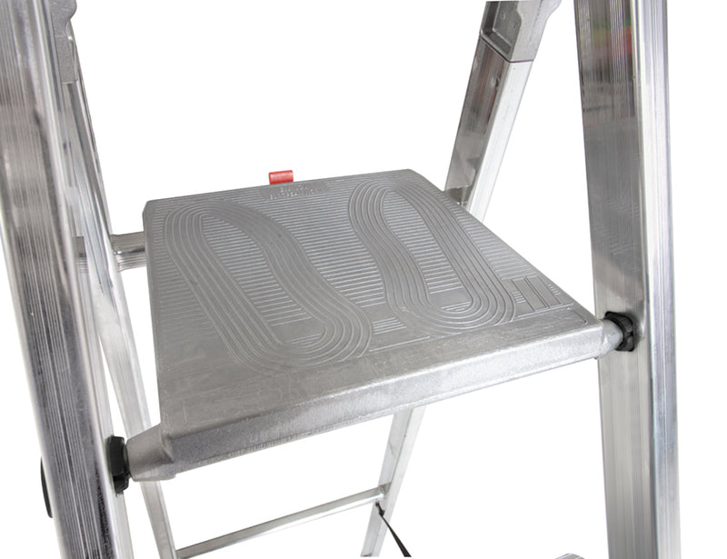 Escalo Industriële aluminium trapladder 10 brede treden Quadra - LE810