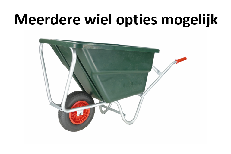 Vabor Landbouwkruiwagen 170 L - Diepe PE-bak -  1 wiel - TG170PE-PB - GV28LZ0PB