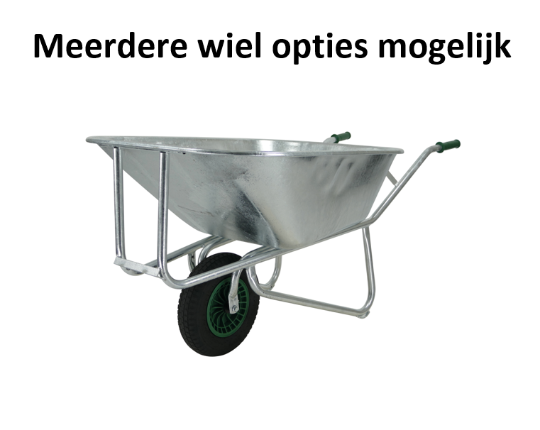 Vabor Landbouwkruiwagen galva 1.5 mm - 230 L - 1 wiel - LG230-1-PB - GV230WM0PB