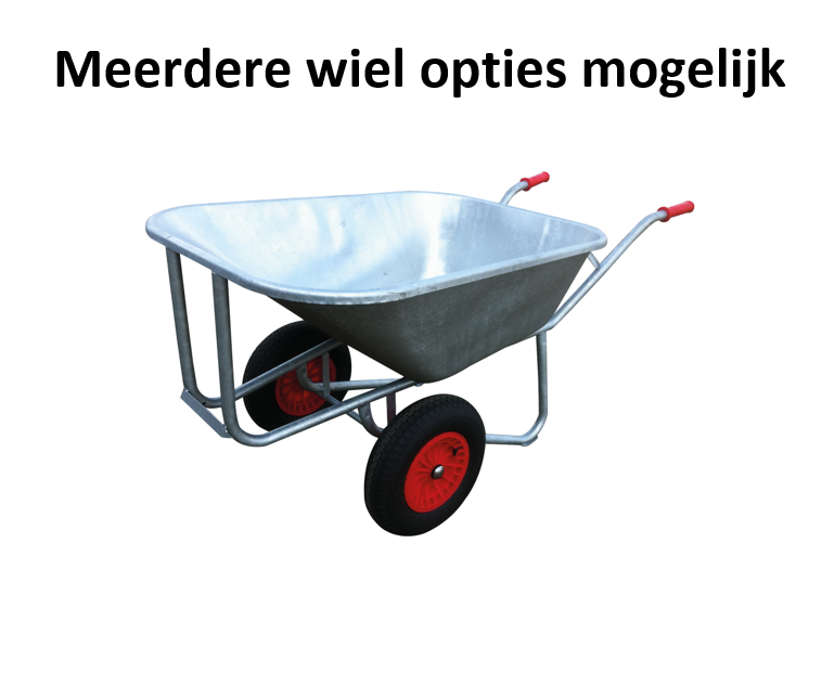 Vabor Landbouwkruiwagen galva 1.5 mm - 230 L - 2 wielen - LG230-PB - GW230WM0PB
