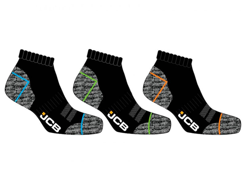 JCB Trainer Reactive Yarn zomersokken maat 44-47 - 3 paar - JCBX207