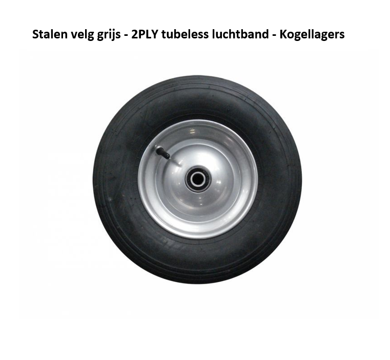 Vabor Landbouwkruiwagen 170 L - Diepe PE-bak -  1 wiel - TG170PE-PB - GV28LZ0PB