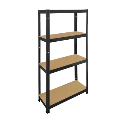 Practo Home Heavy Duty Opbergrek in metaal en hout zwart - 150x75x30 cm - 4x175kg - M1507530.4N