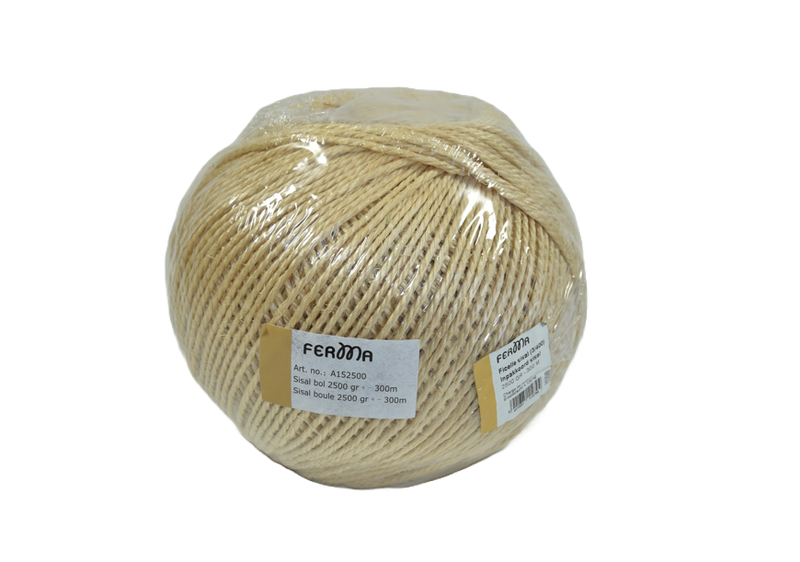 Gille Ferma Inpakkoord sisal 3 strengen (3/400) - 2500 gr - 30 m - A152500