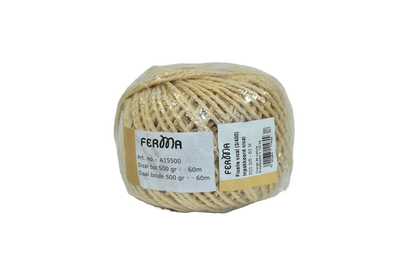 Gille Ferma Inpakkoord sisal 3 strengen (3/400) - 500 gr - 60 m - A15500