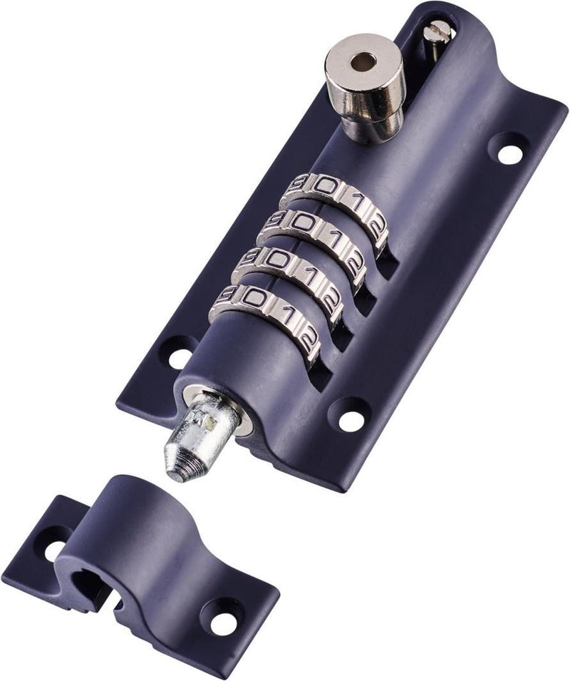 Squire Combi Bolt 4 schuifslot - stalen combinatieslot met 4-cijferige code - COMBI4