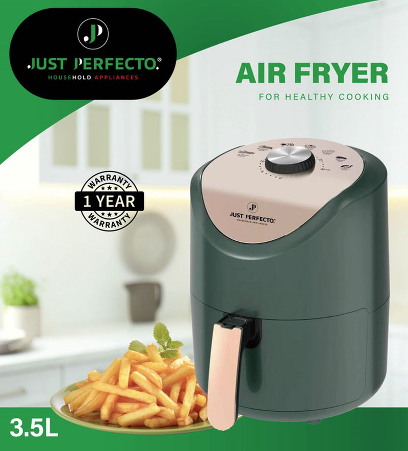 Just Perfecto Airfryer heteluchtfriteuse met draaiknop 1200 W - 3.5L - JL-15