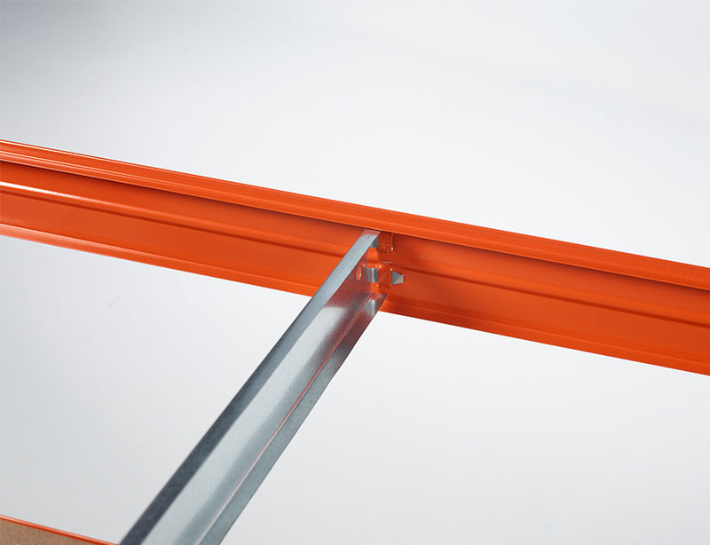 Practo Home Heavy Duty Opbergrek in metaal en hout blauw/oranje 5x200kg - M945