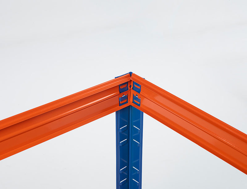 Practo Home Heavy Duty Opbergrek in metaal en hout blauw/oranje 5x200kg - M945