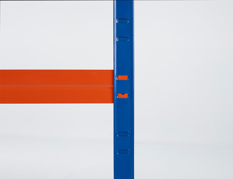 Practo Home Heavy Duty Opbergrek in metaal en hout blauw/oranje 5x200kg - M945