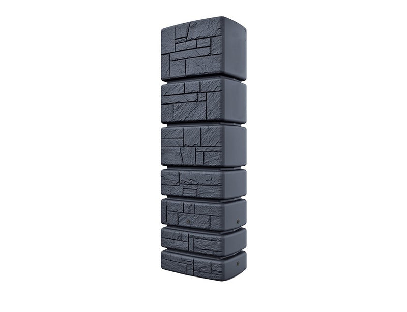Waterform Regenton Aqua Tower Stone excl. kraantje - antraciet 500 liter - PWT500STA