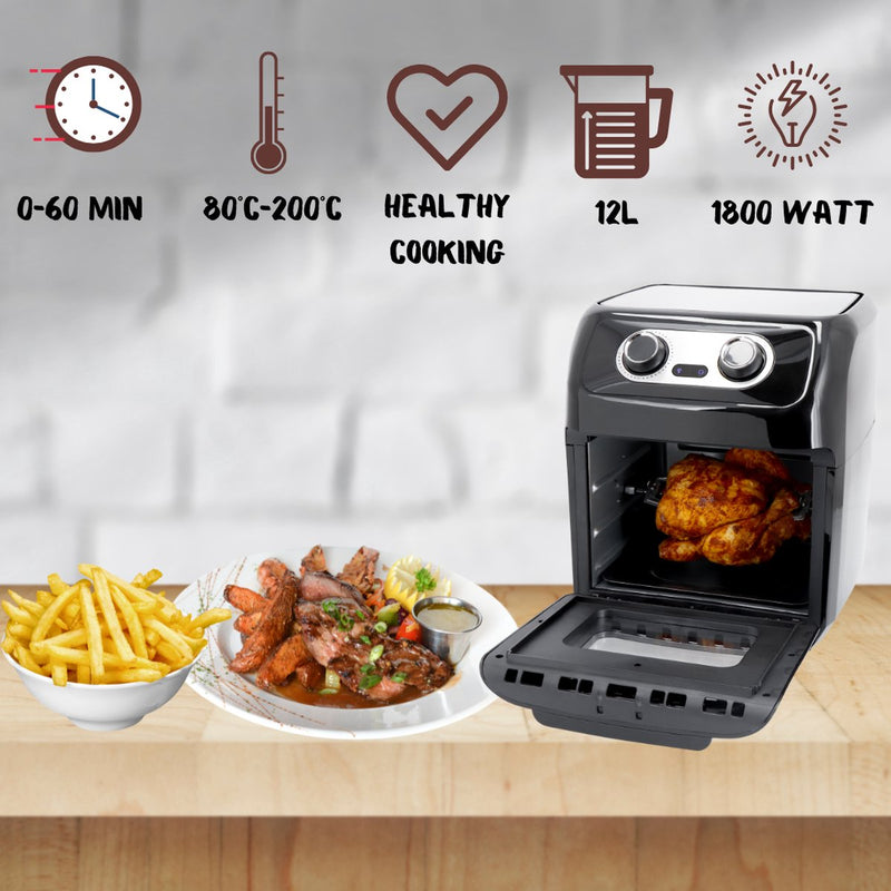 Just Perfecto 12-in-1 Airfryer Oven XXL 1800 W - 12L - JL-07