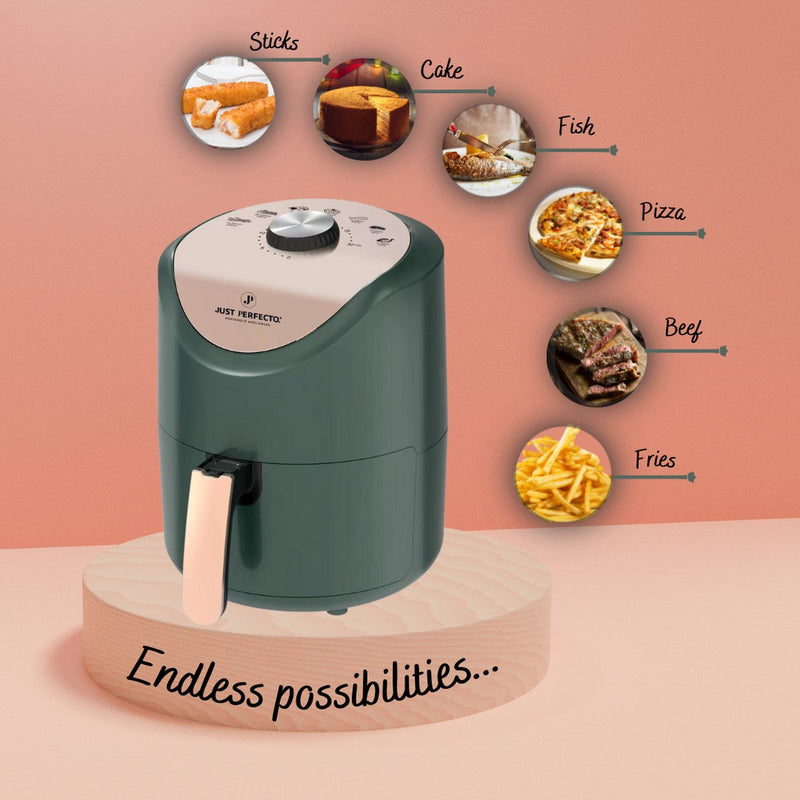 Just Perfecto Airfryer heteluchtfriteuse met draaiknop 1200 W - 3.5L - JL-15