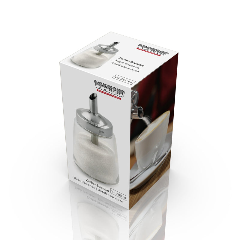 Karl Weis Suikerdispenser glas / RVS 200 ml - 15053