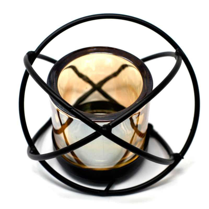 AW Gifts Votive ijzeren kandelaar - kaarsenhouder 1 kaars - Single Ball - CIVCH-01