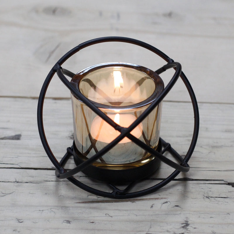 AW Gifts Votive ijzeren kandelaar - kaarsenhouder 1 kaars - Single Ball - CIVCH-01