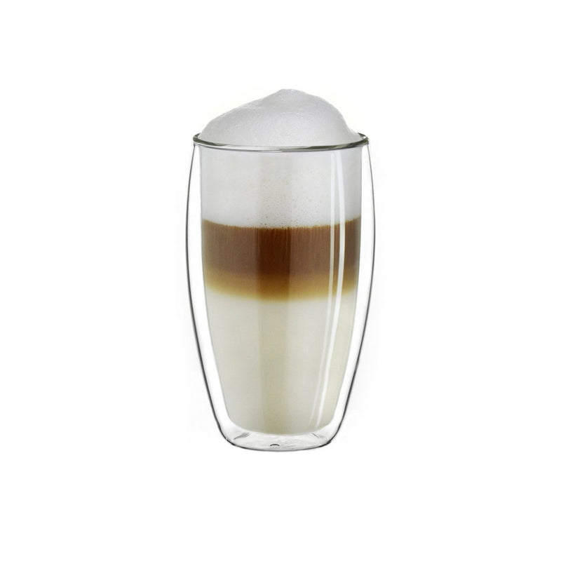 Creano Dubbelwandige Koffieglazen - theeglazen 250ml in thermisch glas - set van 6 stuks - Handgemaakt