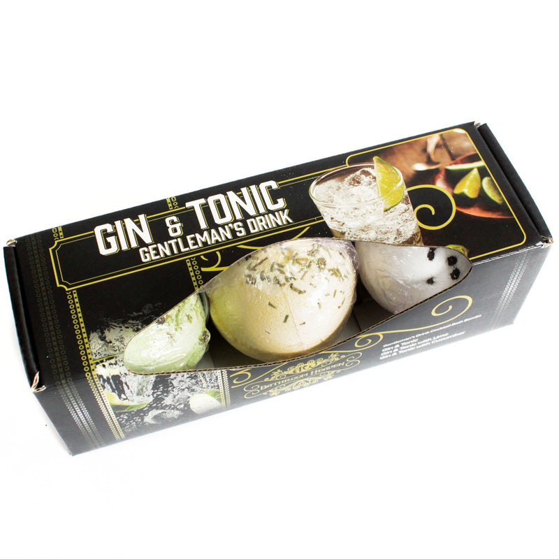 AW Gifts - Bruisbal - Gin en Tonic Bath Bombs - set van 3 stuks x 120gr - CBB-01