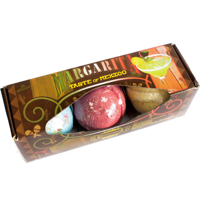 AW Gifts - Bruisbal - Margarita Bath Bombs - set van 3 stuks x 120gr - CBB-02