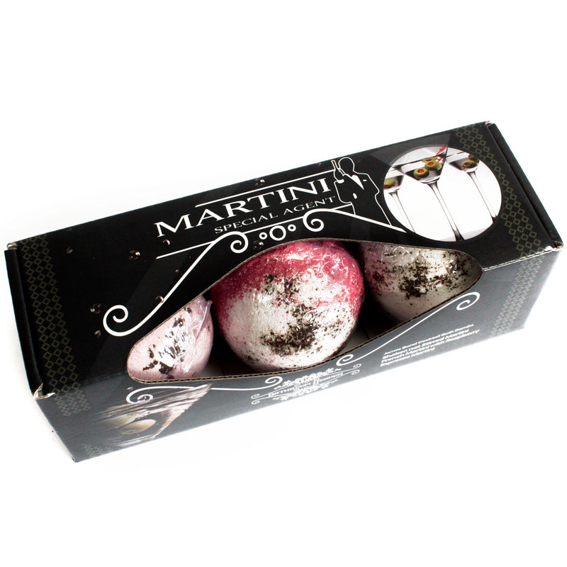 AW Gifts - Bruisbal - Martini Bath Bombs - set van 3 stuks x 120gr - CBB-03