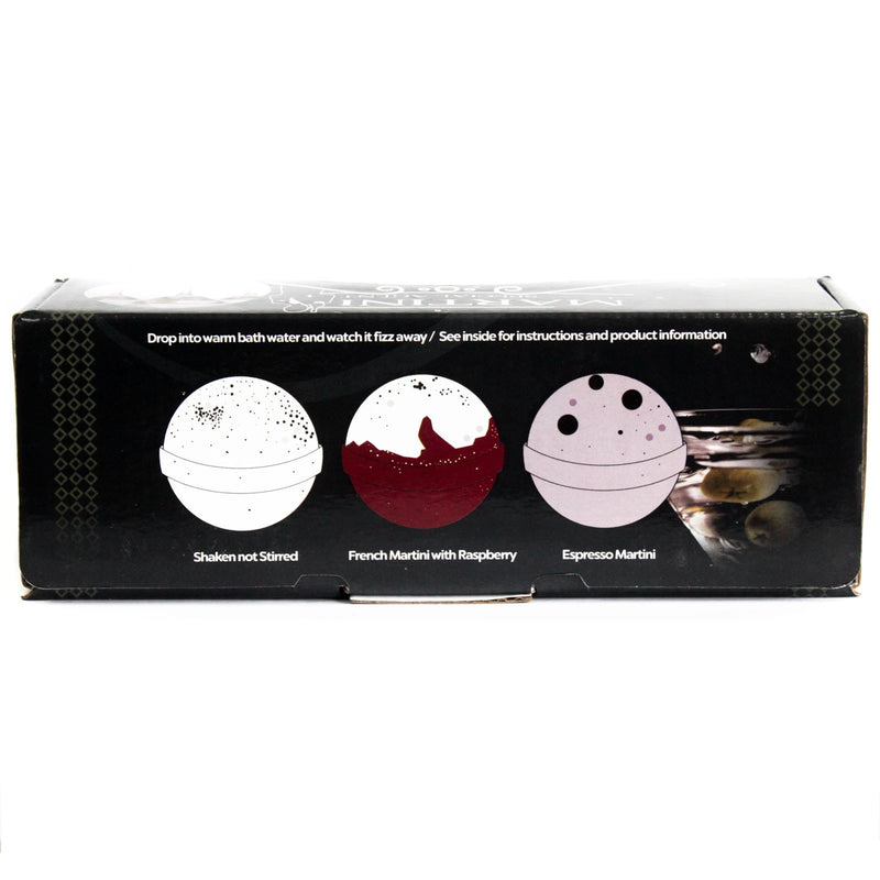 AW Gifts - Bruisbal - Martini Bath Bombs - set van 3 stuks x 120gr - CBB-03