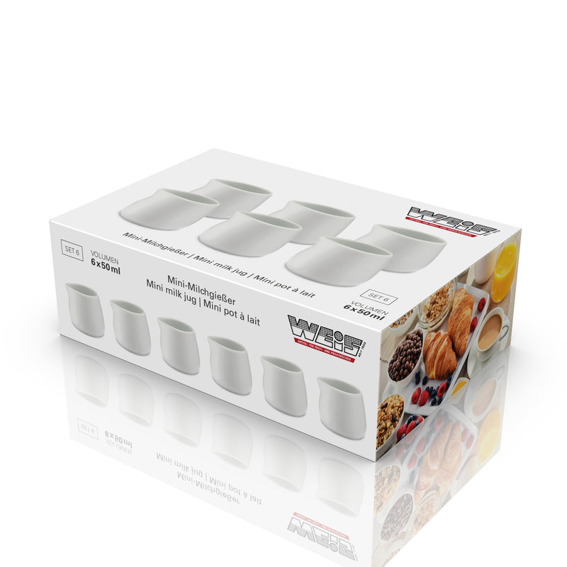 Karl Weis Melkkan porselein 50 ml - set van 6 stuks - 19062