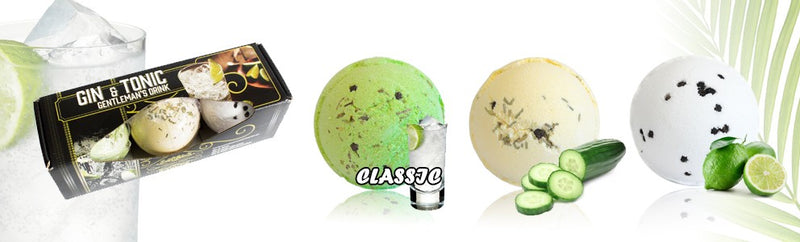 AW Gifts - Bruisbal - Gin en Tonic Bath Bombs - set van 3 stuks x 120gr - CBB-01
