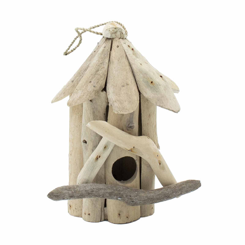 AW Gifts Vogelhuisje Van Drijfhout - Handgemaakt In Indonesië - 14x16x22cm - BBBox-02