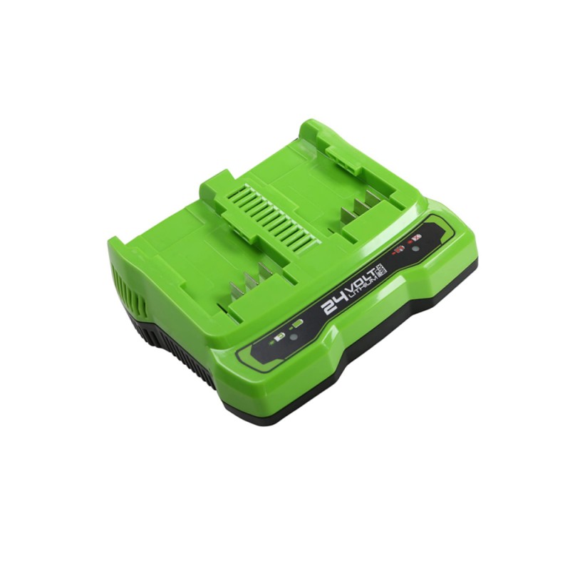 Greenworks 24 Volt Dubbele Acculader - G24X2UC4