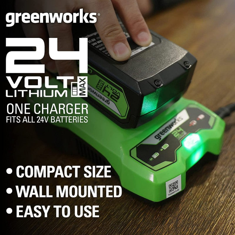 Greenworks 24 Volt Acculader - G24C
