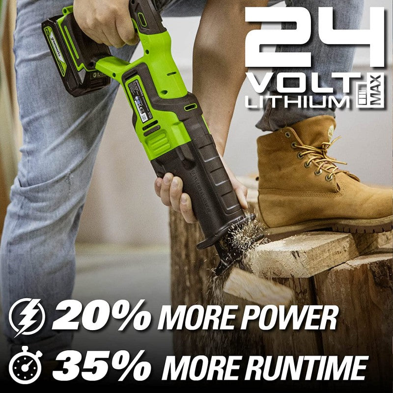 Greenworks 24 Volt Accu Reciprozaag - GD24RS