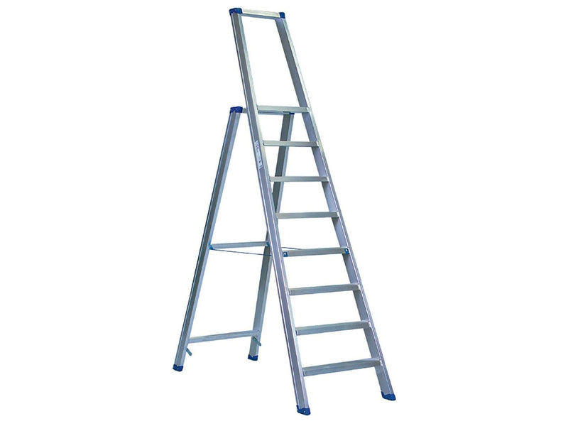 Escalo Industriële aluminium trapladder met beugel Sparta 8 treden - LE908