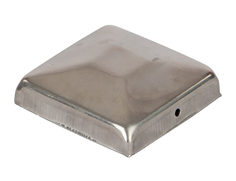 Practo Garden Paaldop plat model inox 7 x 7 x 3 cm - PLI17